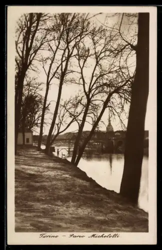 AK Torino, Parco Michelotti con alberi e fiume in primo piano