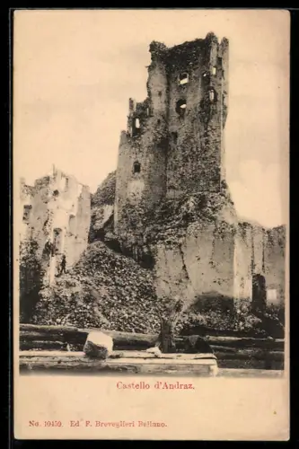 AK Andraz, Castello d`Andraz, Veduta delle rovine storiche del castello