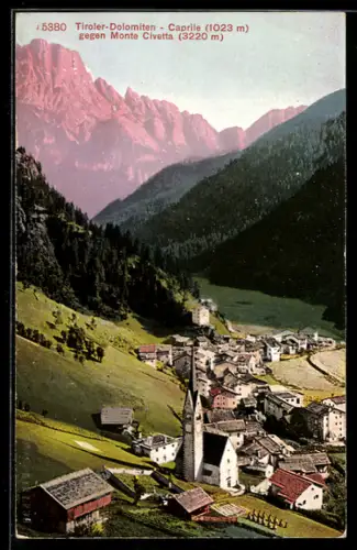 AK Caprile, Vista verso il Monte Civetta nelle Dolomiti tirolesi