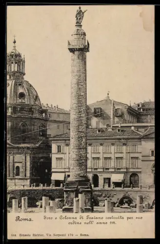 AK Roma, Foro e Colonna di Traiano costruita per suo ordine nell`anno 114