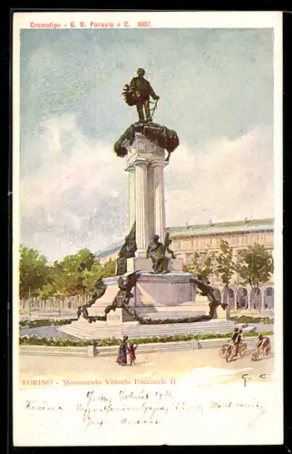 AK Torino, Monumento Vittorio Emanuele II