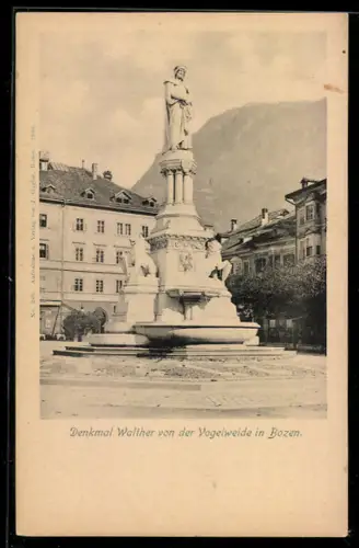 AK Bozen, Monumento a Walther von der Vogelweide