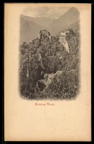 AK Dorf Tirol, Blick auf das Schloss