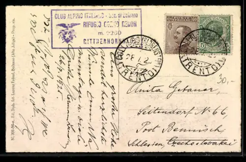 AK Rifugio Corno del Renòn, Panorama