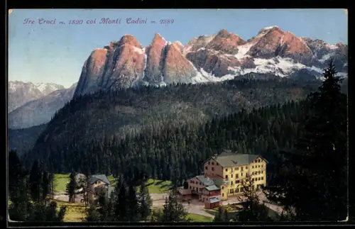 AK Tre Croci, Panorama coi Monti Cadini