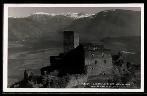AK Appiano / Eppan, Castello d`Appiano verso Bolzano