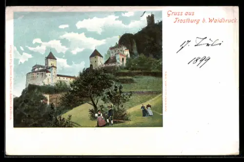 AK Waidbruck, Blick auf die Trostburg