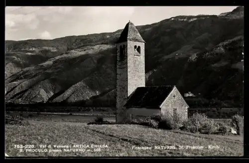 AK Naturns /Vinschgau, Kirchl St. Prokolus