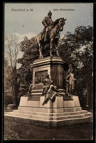 AK Frankfurt a. M., Kaiser Wilhelm-Denkmal