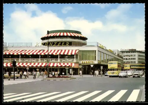 AK Berlin, Kurfürstendamm, Kranzler-Eck, Sarotti, Strassenverkehr
