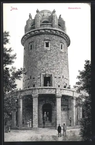 AK Jena, Ansicht vom Bismarckturm