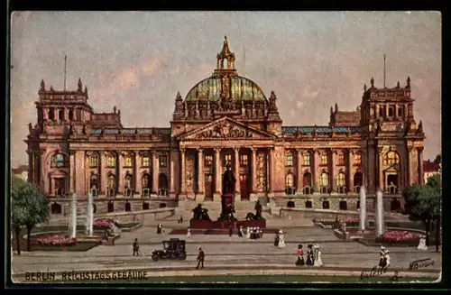 AK Berlin-Tiergarten, Reichstagsgebäude