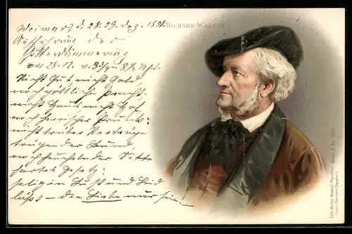 AK Portrait Komponist Richard Wagner