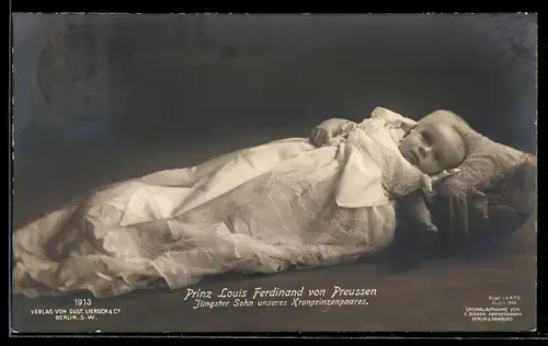 AK Prinz Louis Ferdinand, jüngster Sohn des Kronprinzenpaares