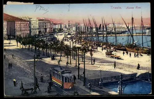 AK Trieste, Nuove Rive, Strassenbahn
