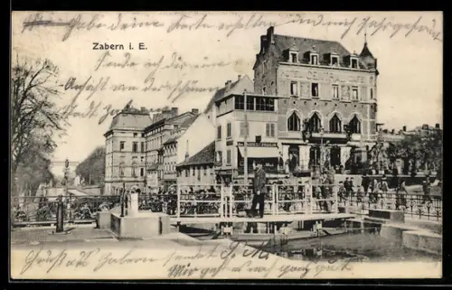 AK Zabern, Partie im Ort