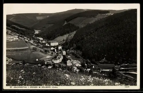 AK Keilberg, Totalansicht der Ortschaft mit Umgebung