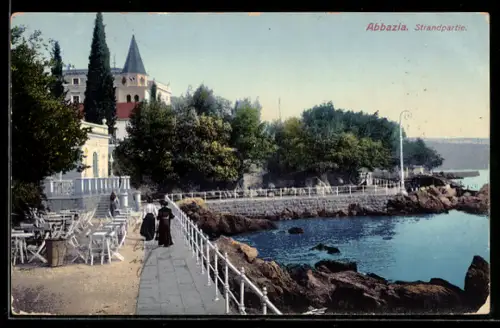 AK Abbazia, Strandpartie