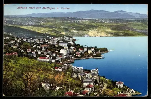 AK Abbazia, Gesamtansicht mit Mattuglie und Castello