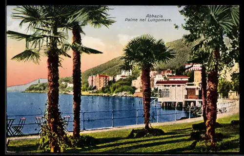 AK Abbazia, Palme nel Lungomare