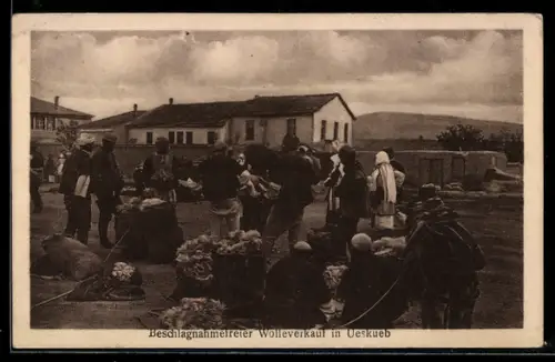 AK Ueskueb, Beschlagnahmefeier Wolleverkauf