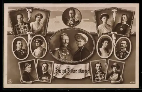 AK Die Preussenfamilie, Einzelportraits