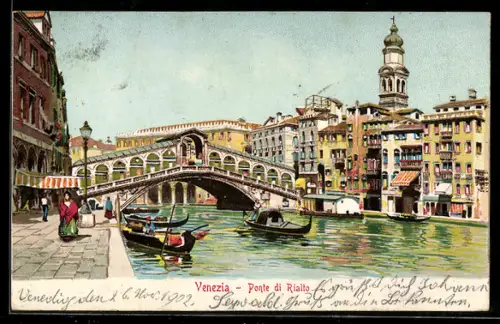 Lithographie Venezia, Ponte du Railto