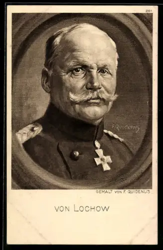 AK Portrait von Heerführer von Lochow mit Orden