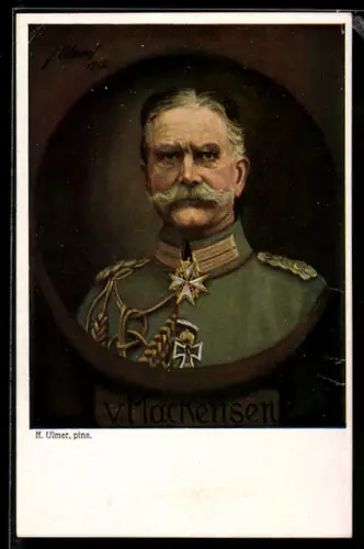 Künstler-AK General von Mackensen, Brustportrait