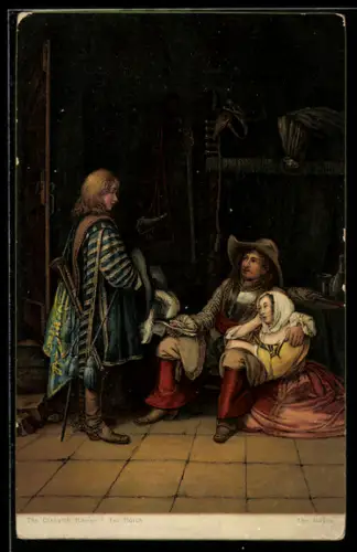 Künstler-AK Stengel & Co. Nr. 29129: Die Depesche