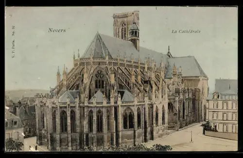 AK Nevers, La Cathédrale
