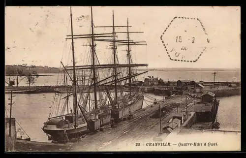 AK Granville, Quatre-Mâts à Quai