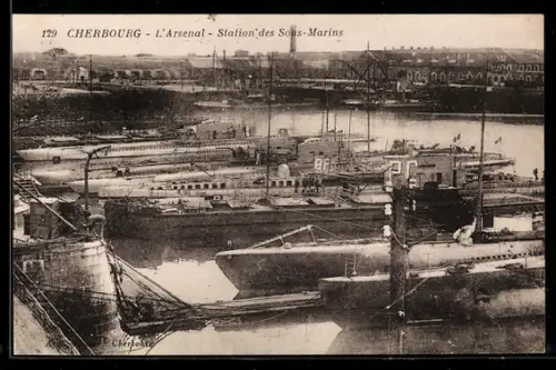 AK Cherbourg, L`Arsenal, Station des Sous-Marins