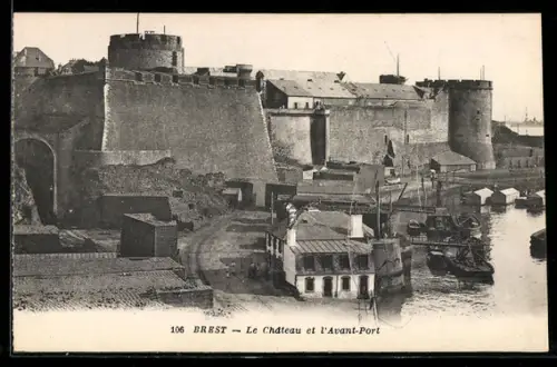 AK Brest, Le Château et l`Avant-Port