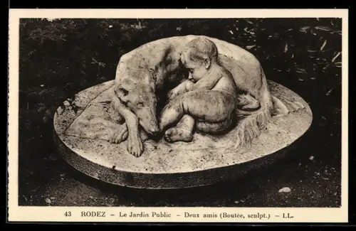 AK Rodez, Le Jardin Public, Deux amis