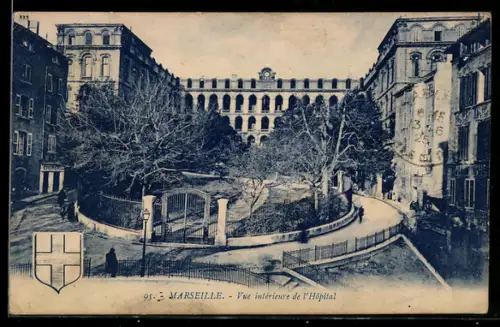 AK Marseille, Vue intérieure de l`Hôpital