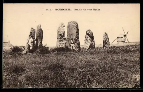 AK Plouharnel, Menhirs du vieux Moulin