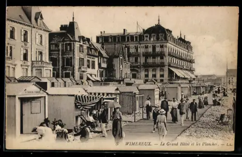 AK Wimereux, Le Grand Hôtel et les Planches