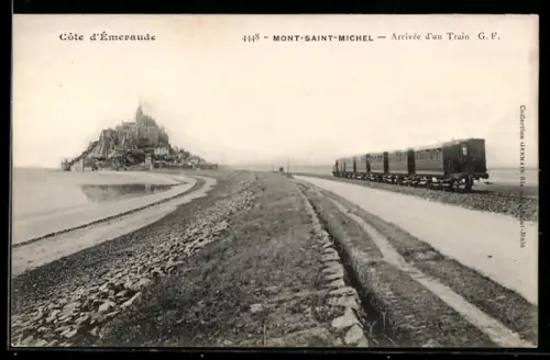 AK Mont-Saint-Michel, Arrivée d`un Train