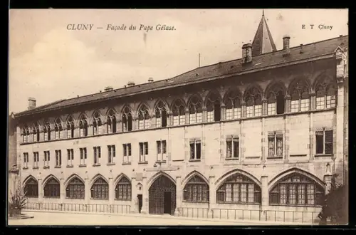 AK Cluny, Facade du Pape Gélase