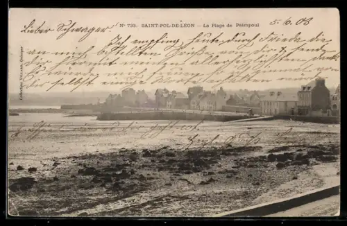 AK Saint-Pol-de-Léon, La Plage de Paimpol