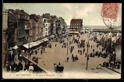 AK Le Tréport, Le Quai Francois Ier