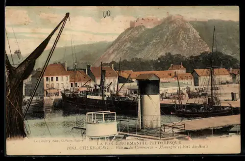 AK Cherbourg, Bassin du Commerce, Montagne et Fort du Roule