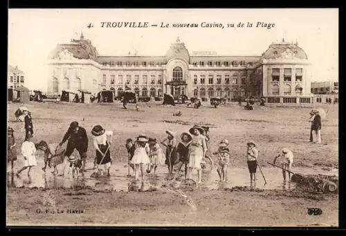 AK Trouville, Le nouveau Casino, vu de la Plage