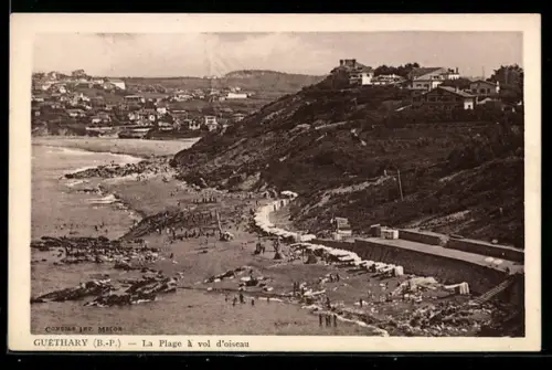 AK Guethary /B.-P., La Plage à vol doiseau