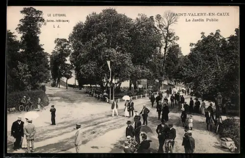 AK Saint-Valery-en-Caux, Le Jardin Public