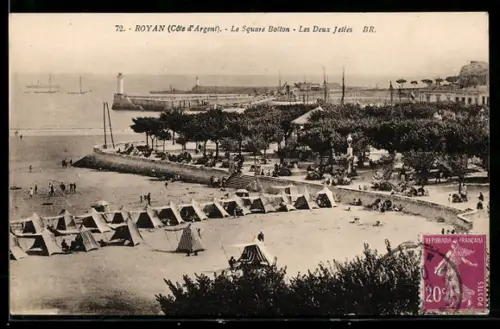 AK Royan /Côte d`Argent, Le Square Bolton, Les Deux Jettes