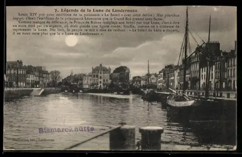 AK Landerneau, Légende de la Lune de Landerneau