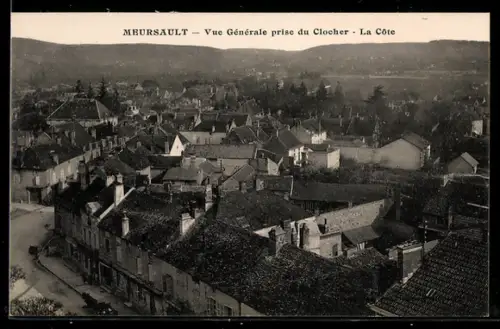 AK Meursault, Vue Générale prise du Clocher, La Côte