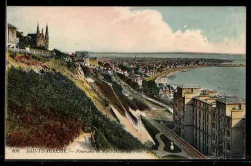AK Sainte-Adresse, Panorama et Notre-Dame des Flots